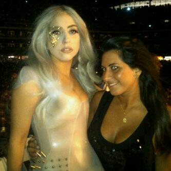 Lady GaGa al concerto di Jay-Z & Eminem