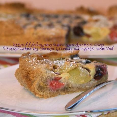 CROSTATA DI FRUTTA E NOCI PROFUMATA AL POMPELMO di Dolcipensieri