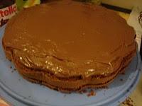 Torta con philadelphia e nutella