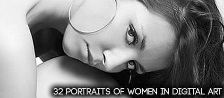 32 ritratti digitali con tema le donne