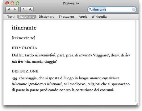 Installare il dizionario italiano su Mac OS X