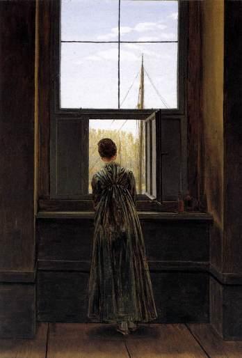 Caspar David Friedrich - Donna alla finestra (1822)