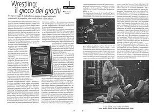 DEDICATO A...  Andrea Corona e il suo saggio Giochi ringhistici: perchè il professional wrestling e il gioco per eccellenza