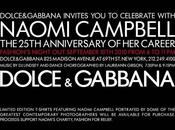 Dolce&Gabbana; Naomi Campbell's 25th Anniversary