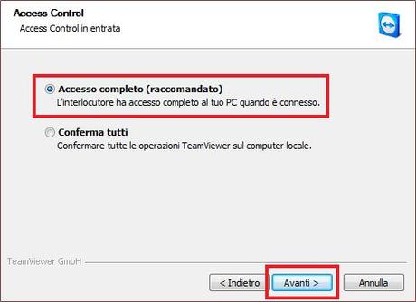 Assistenza remota con TeamViewer