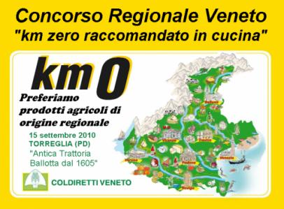 Il “KM ZERO”, ovvero quel 50% della filosofia “GLOCAL”, protagonista al Concorso Gastronomico del Veneto il 15 settembre a Torreglia (Padova)