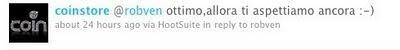 Foursquare mi ha fatto comprare da Coin :-) Foursquare mi ha fatto comprare da Coin :-)