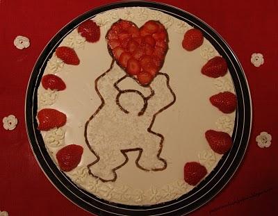 Cheesecake allo yogurt fragoloso di keith haring