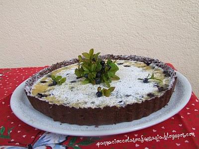 crostata di mirtilli e ricotta