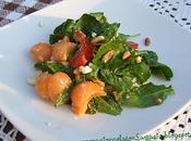 Insalata melone,feta rucola
