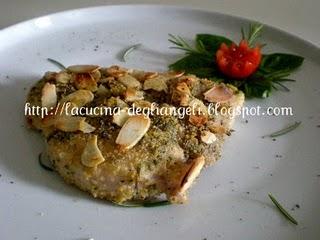 Trancio di Pesce Spada in crosta di mandorle aromatiche