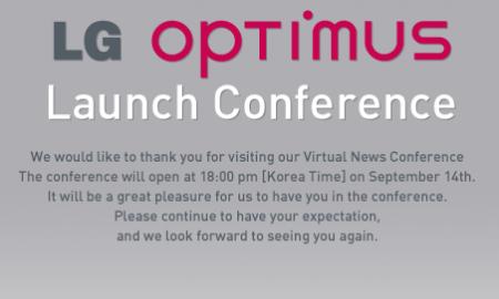 LG Optimus, conferenza lancio il 14 Settembre