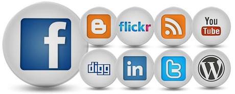 17 icone HD con tema i Social Media