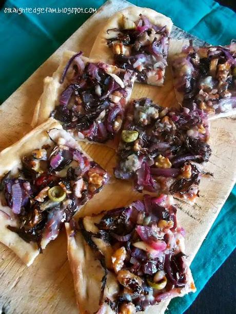 PIZZA AL RADICCHIO E NOCI