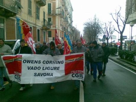 Manifestazione 21 febbraio 2012, Savona. Foto FB: Salviamo L'OCV R., Luca Ghidara