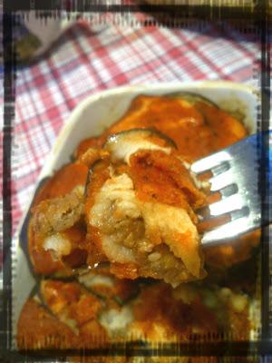 Lasagnette di persico e melanzane