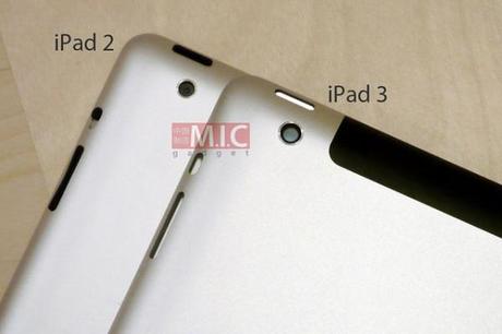 Apple iPad 3: stesso design dell’iPad 2, ma chassis leggermente più spesso – Foto