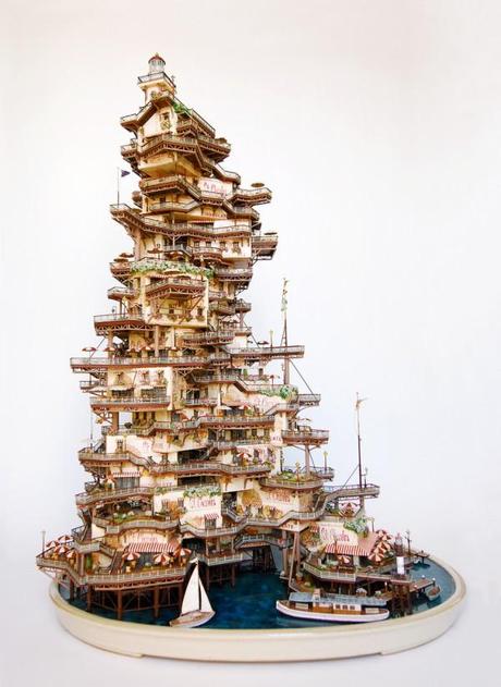 Bonsai Tree Houses by Takanori Aiba sculpture art 