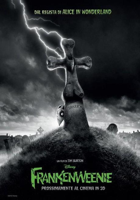 Primo poster ufficiale italiano di Frankenweenie