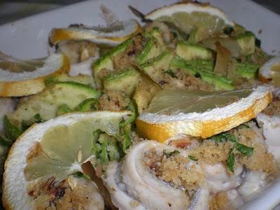 Involtini di pesce e zucchine con Beccafico al limone