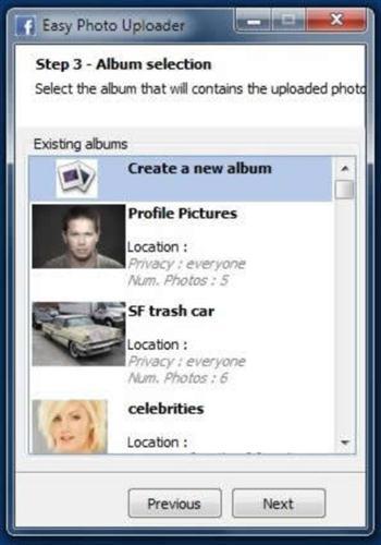 Easy Facebook Photo Uploader1 Easy Facebook Photo Uploader: caricare le foto dal menù contestuale