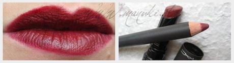 Review MAC Unknown Pleasures Mattene Lipstick & Lip Liner Burgundy