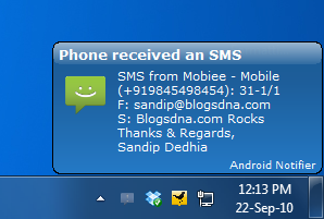 AndroidNotifier3 Notifiche Android sul Desktop con Android Notifier [Download]
