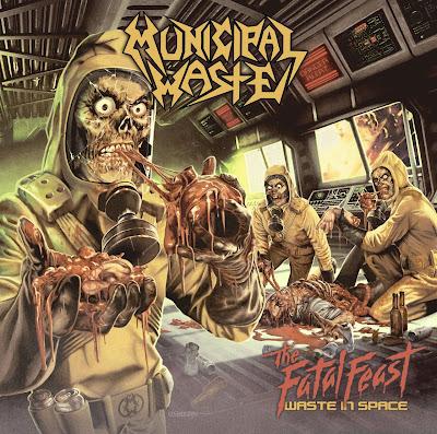 Municipal Waste: cover Zombie per The Fatal Feast (waste in space)