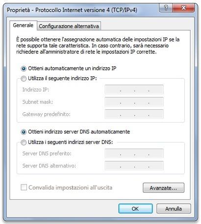 Problemi con la configurazione del router