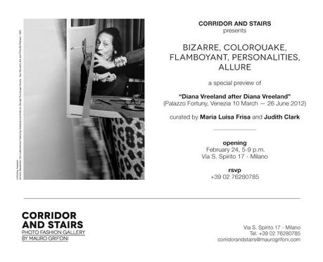 Corridor and Stairs. Mostra “Diana Vreeland after Diana Vreeland”.