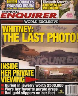 La foto amara di Whitney Houston nella bara
