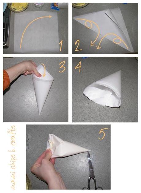 conetti in carta da forno per decorare dolci e torte