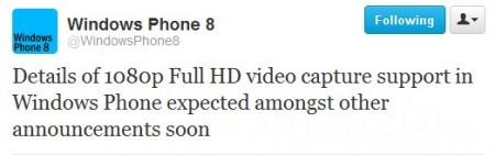 Finalmente Windows Phone supporterà la registrazione video Full HD?
