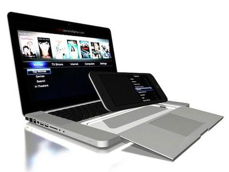 Magic MacBook Pro, concept di MacBook Pro con iPhone integrato