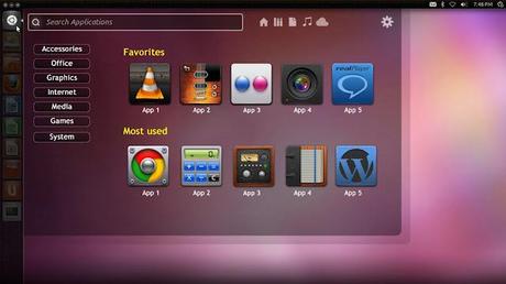 Ubuntu 12.10 Mockups