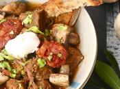 Stufato manzo funghi chorizo