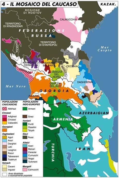 CAUCASO del NORD: L’intrico etnico sul filo della Storia