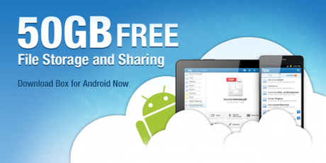 android 50gb promo blogv21 530x265 50GB di spazio Cloud Gratis su Android grazie a Box