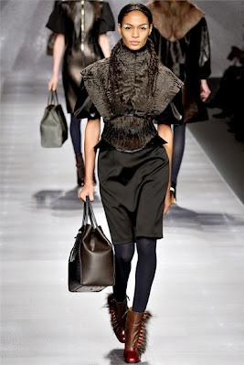 Milan Fashion Week AW12 - Gucci,Prada, Fendi. The Woman in Black