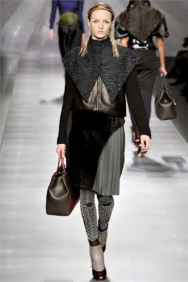 Milan Fashion Week AW12 - Gucci,Prada, Fendi. The Woman in Black