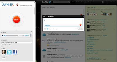 uwhisp webupalula Come mandare messaggi vocali con uWhisp