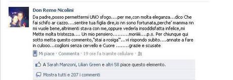 REMO NICOLINI CONTRO GUENDALINA SU FACEBOOK