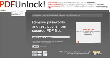 pdfunlock2 Rimuovere passwrd e protezione da PDF con PDFUnlock