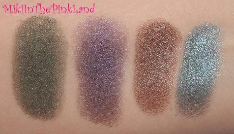 Urban Decay: Book Of Shadows IV, swatches.