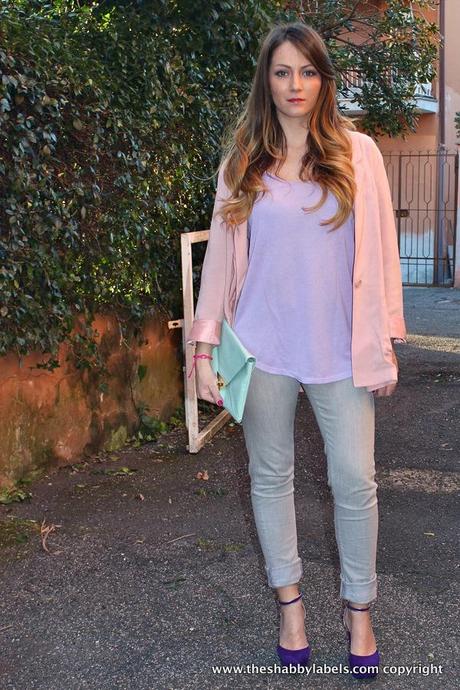 Pastel color blocking: Rosa, Lilla e Menta