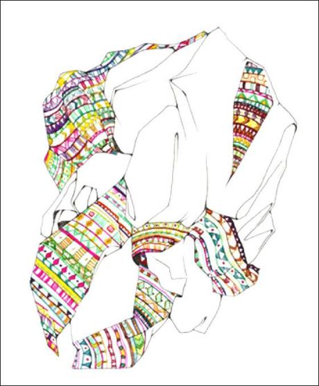 PATTERNS NELLE ILLUSTRAZIONI FASHION-FOLK DI ANA LAURA PEREZ