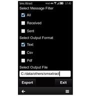 Salvare gli sms in formato txt-pdf-csv con SmsXtract