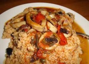 Cous cous di pesce e mandorle