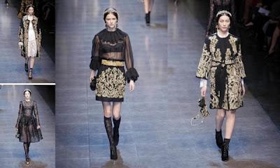 The Dolce & Gabbana catwalk a/i 2012/13 Women .... Romanticismo Barocco