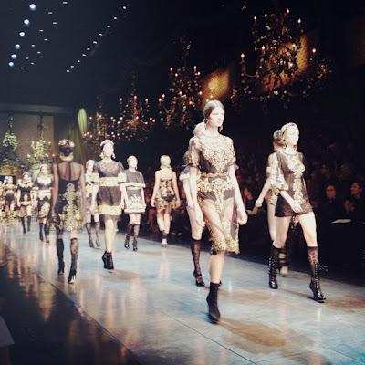 The Dolce & Gabbana catwalk a/i 2012/13 Women .... Romanticismo Barocco